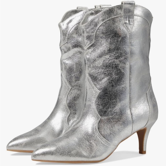 DV Dolce Vita | Andres Silver Women's Western Boots - Picture 1 of 11